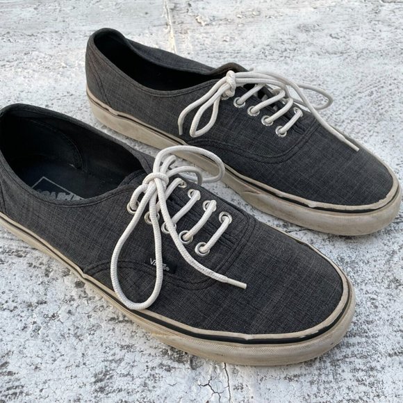 Vans Other - Vans Men Sneaker Lace Up Gray Shoes Size 10.5 Men 12Women